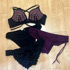 (1) 34B Bikini Top (3) size L Bottoms